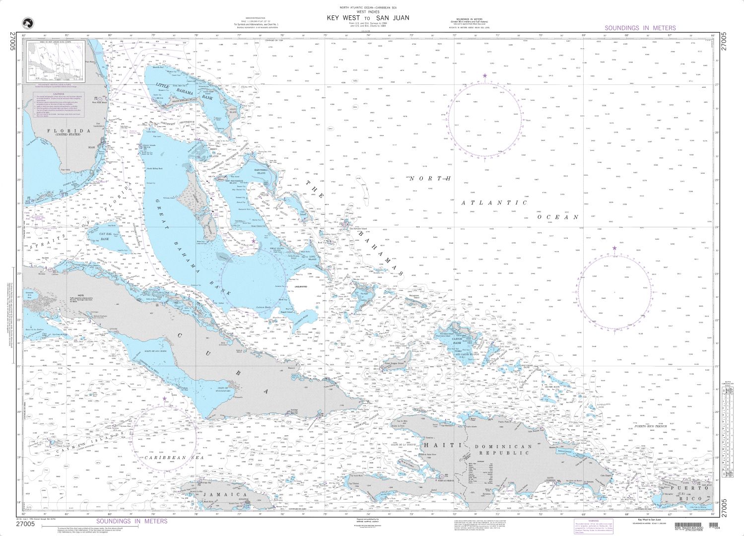 Key West to San Juan | NGA Chart 27005