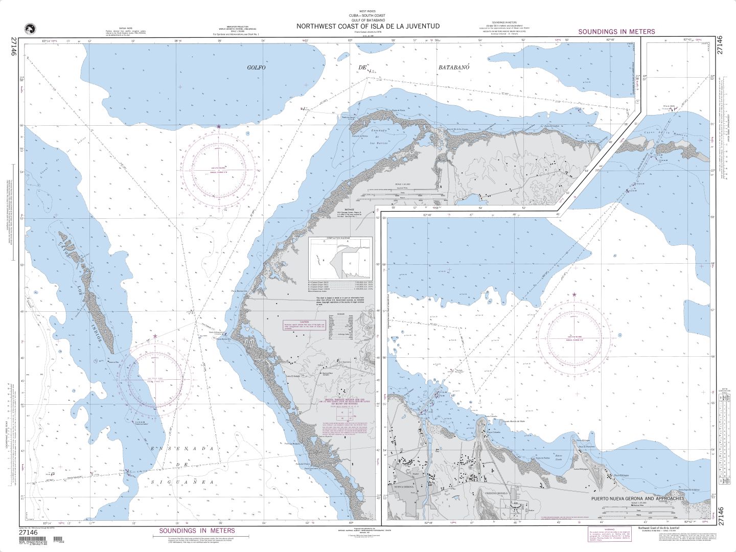 Northwest Coast of Isla de la Juventud | NGA Chart 27146