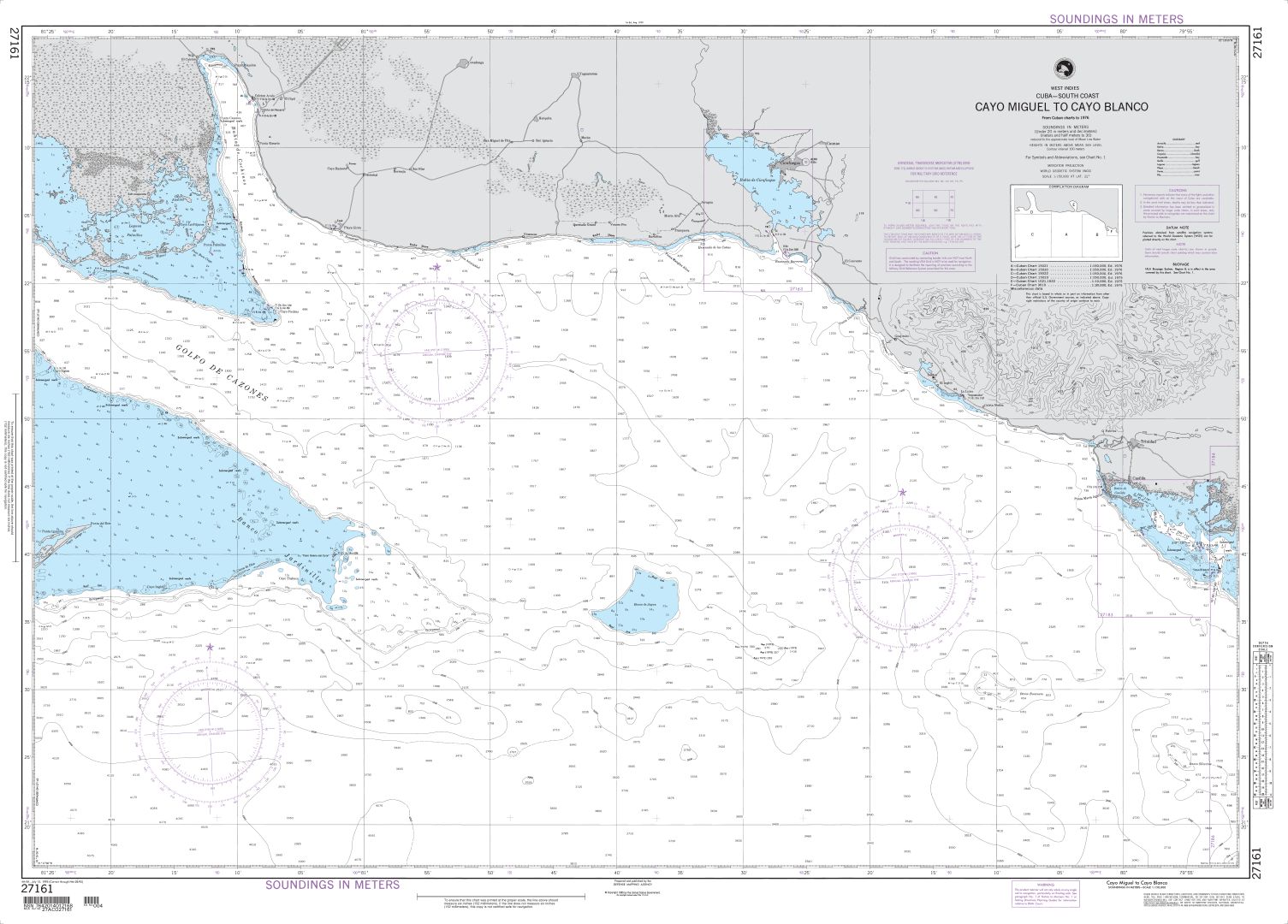 Cayo Miguel to Cayo Blanco | NGA Chart 27161