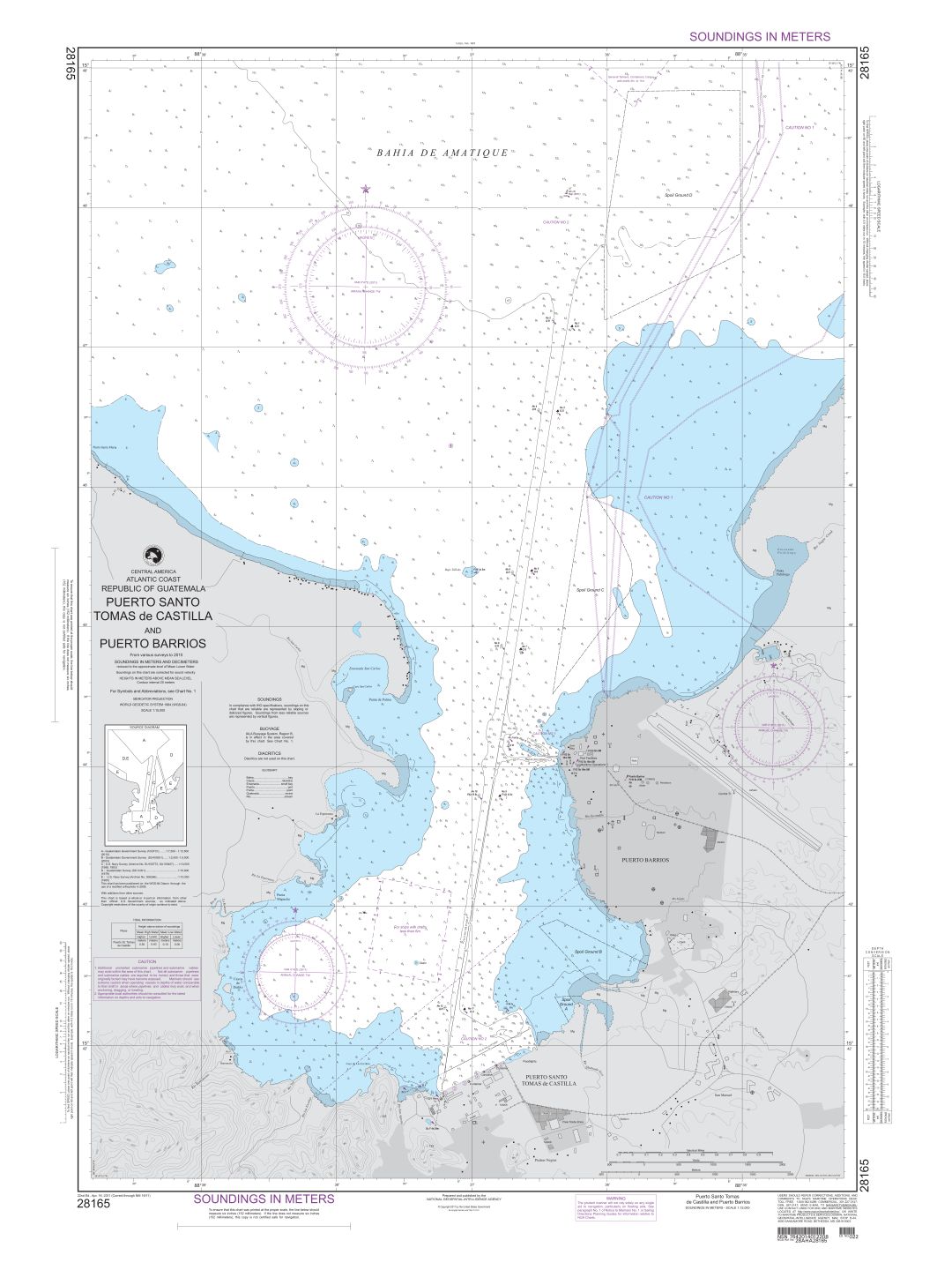 Puerto Santo Tomas de Castilla and Puerto Barrios | Carte NGA 28165