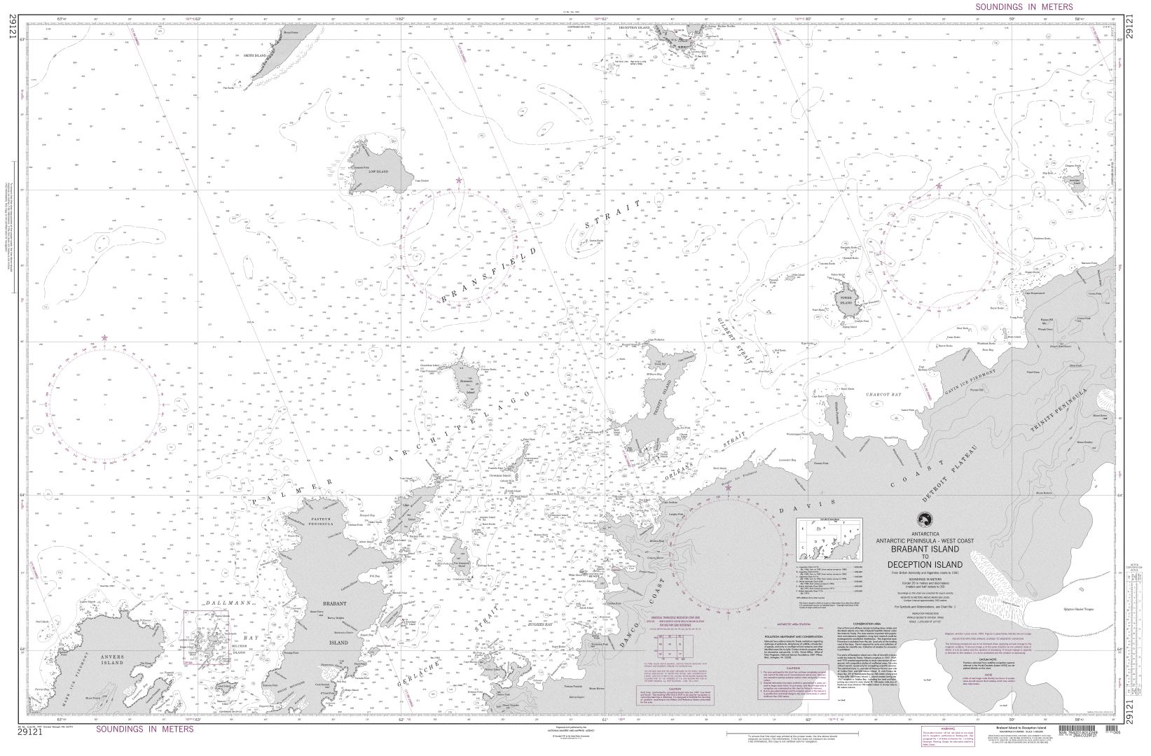 Brabant Island to Deception Island | Carte NGA 29121