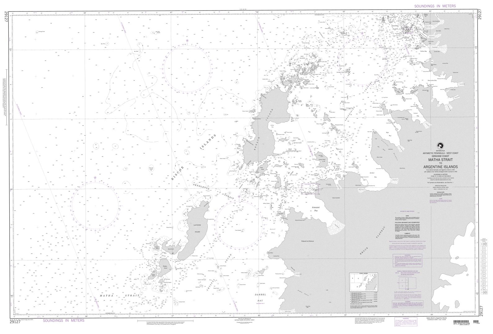 Matha Strait to Argentine Islands | NGA Chart 29127