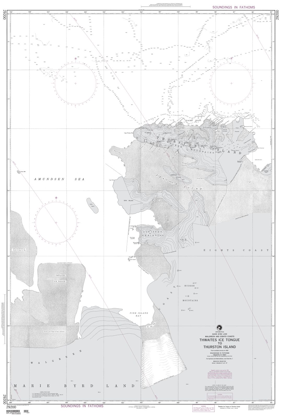 Thwaites Ice Tongue to Thurston | Carte NGA 29200