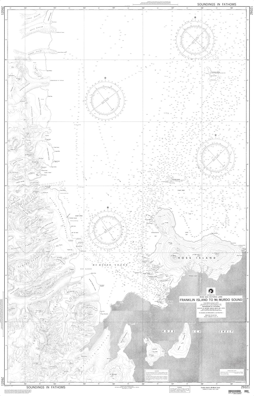 Franklin Island to McMurdo Sound Antarctica | NGA Chart 29321