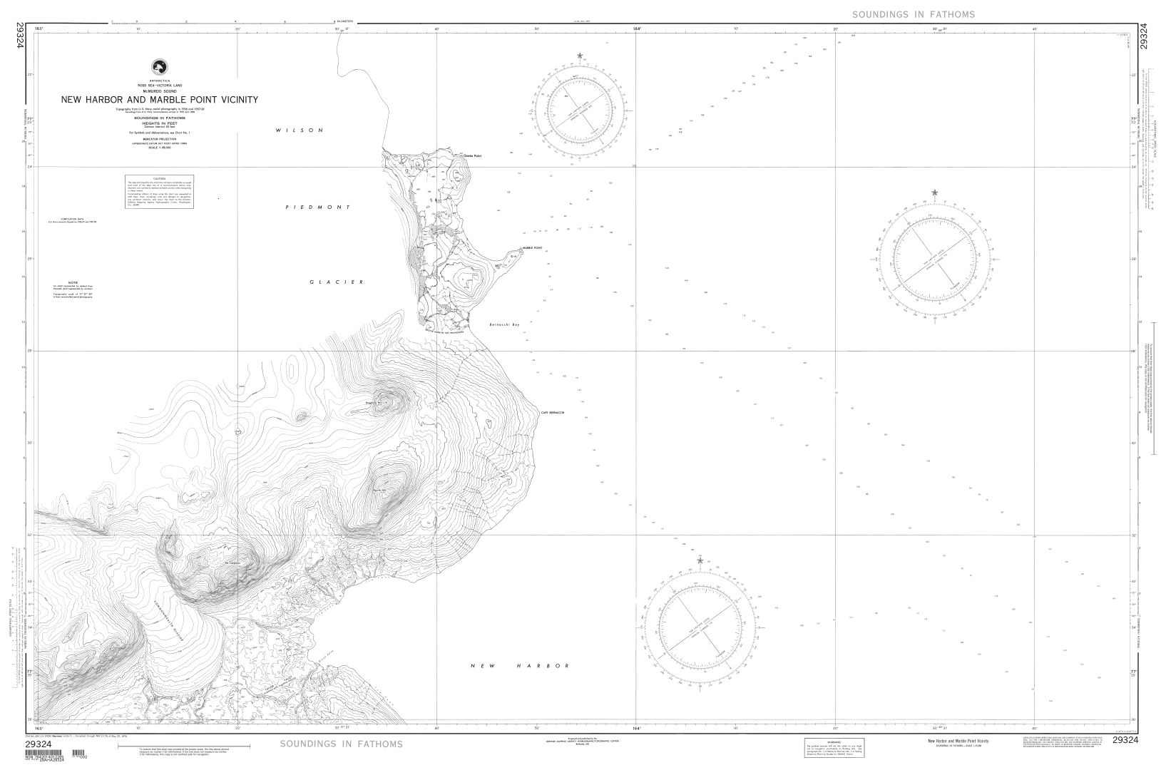 New Harbor and Marble Point Vicinity | NGA Chart 29324