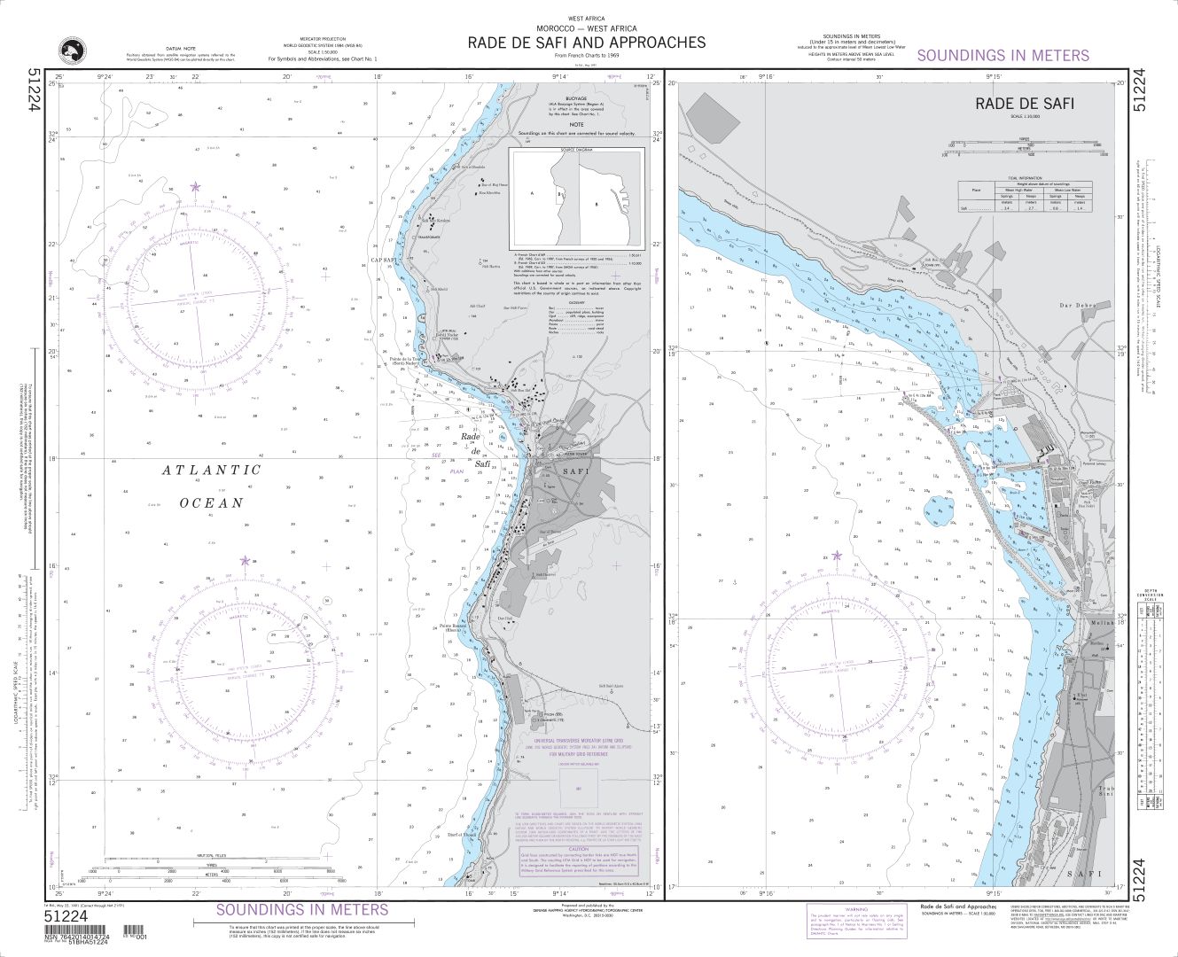 Rade de Safi and Approaches | NGA Chart 51224