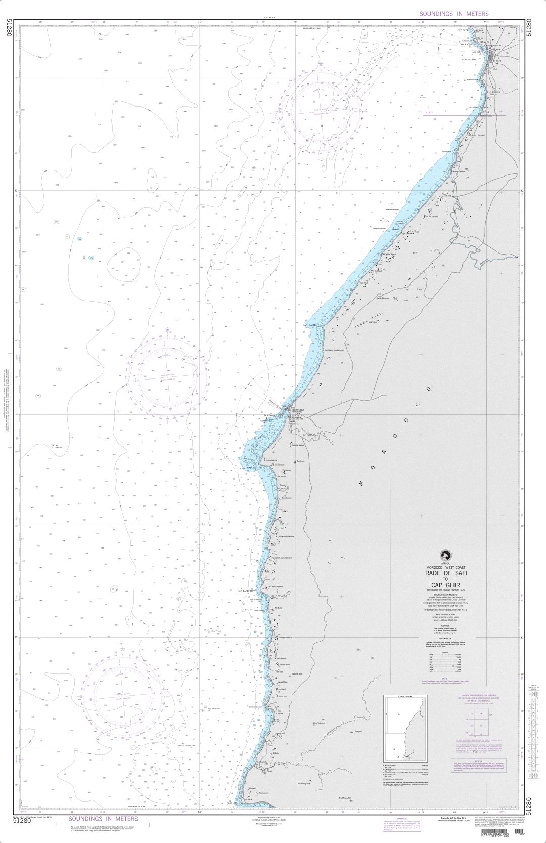 Rade de Safi to Cap Ghir | NGA Chart 51280