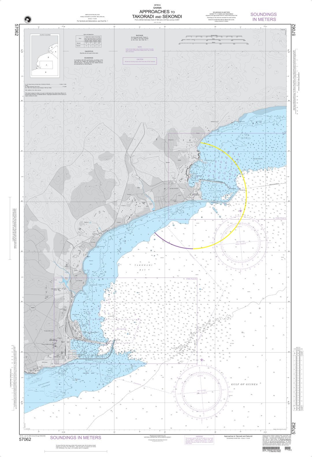 Approaches to Takoradi and Sekondi | NGA Chart 57062
