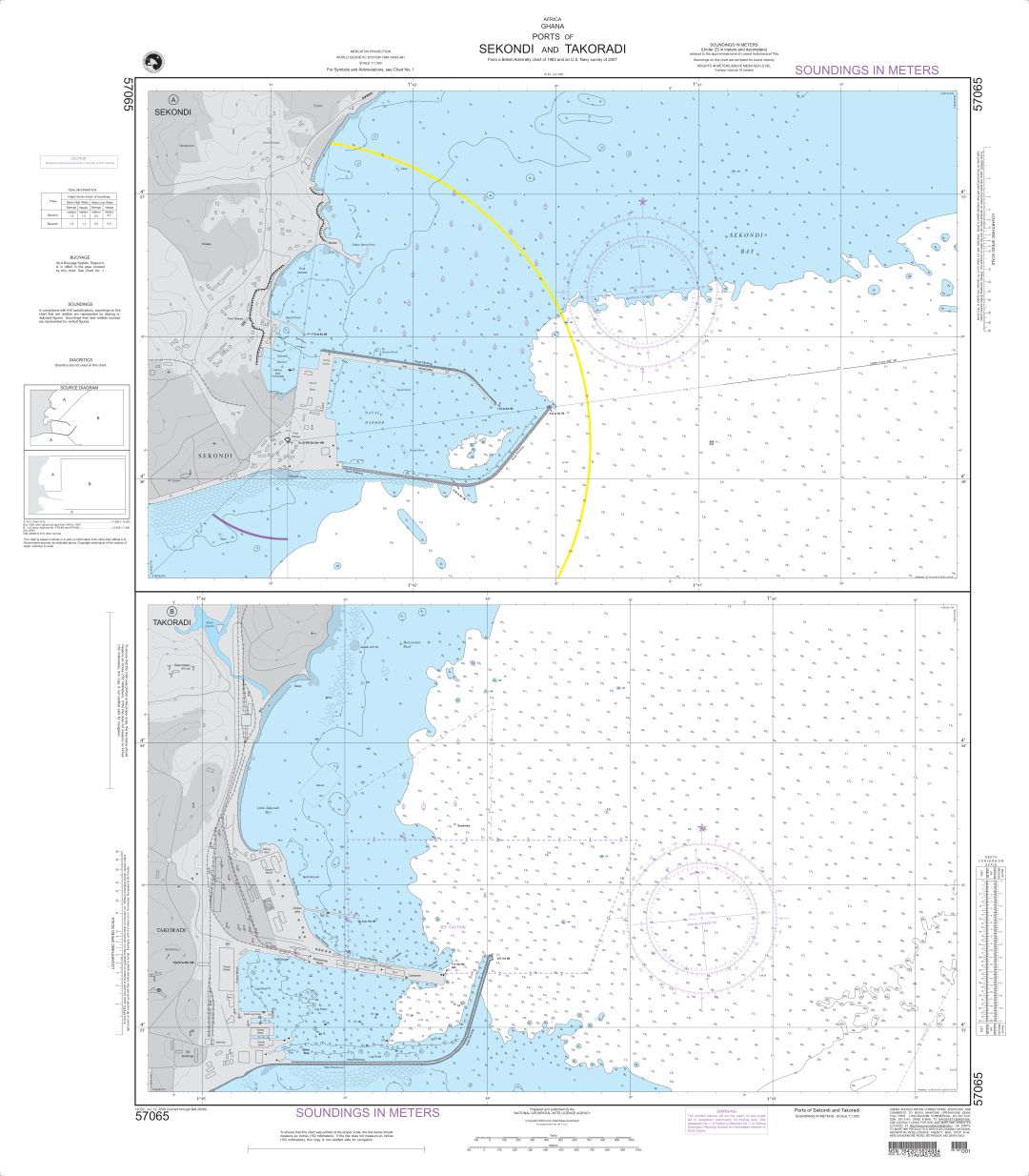 Ports of Sekondi and Takoradi | NGA Chart 57065