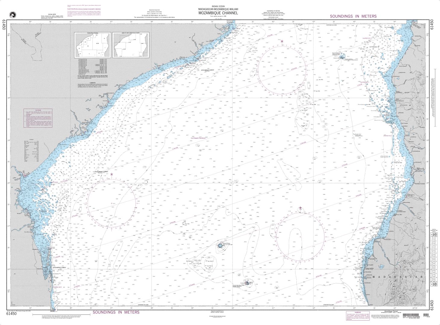 Mozambique Channel | Carte NGA 61450