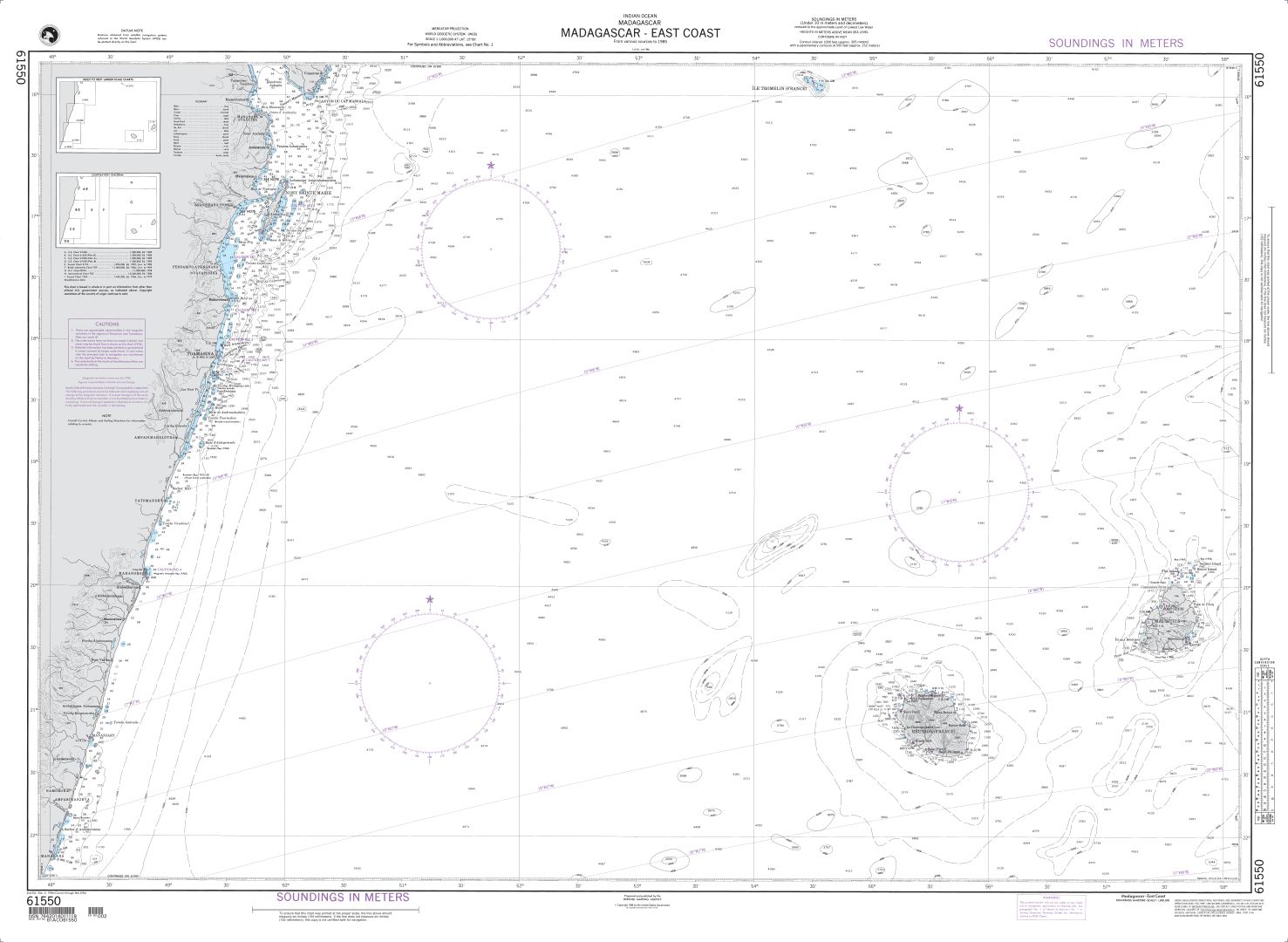 Madagascar - East Coast | NGA Chart 61550