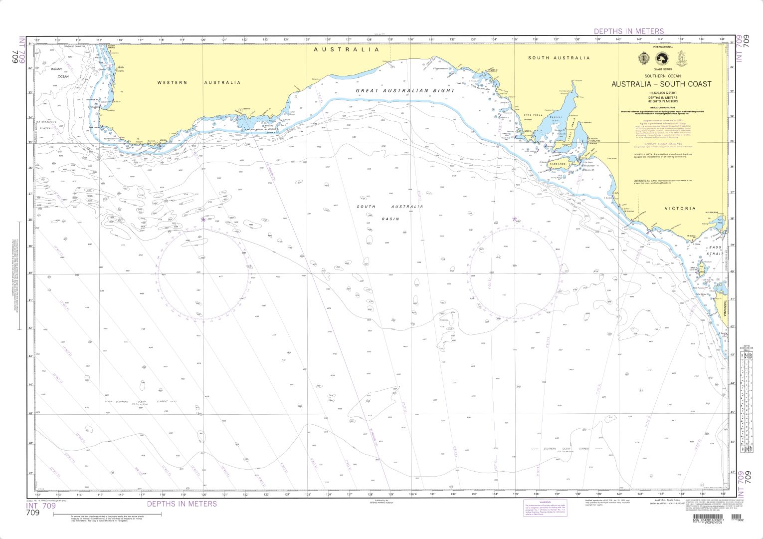 Australia-South Coast | Carte NGA 709