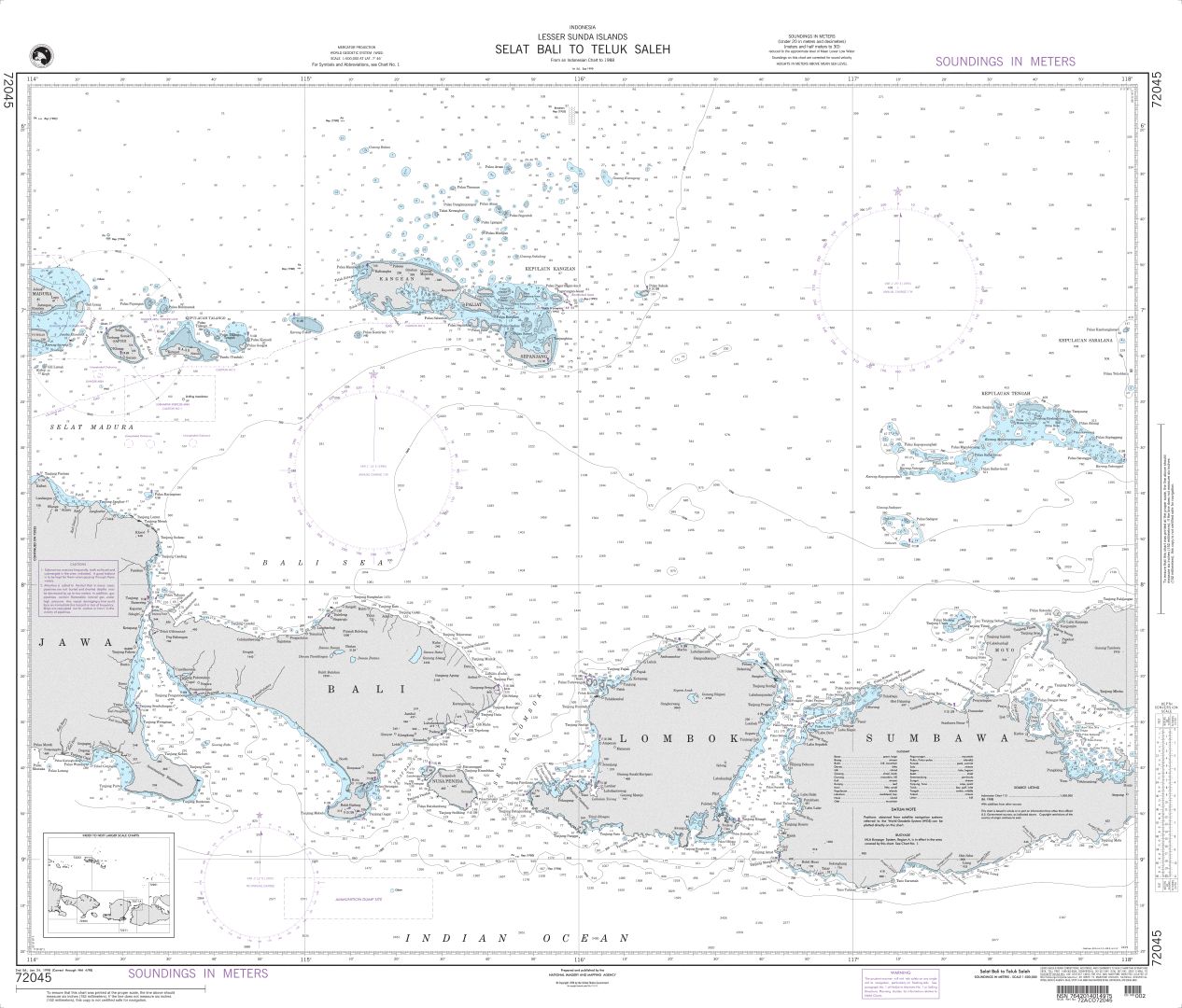 Selat Bali to Tembuk Saleh | NGA Chart 72045