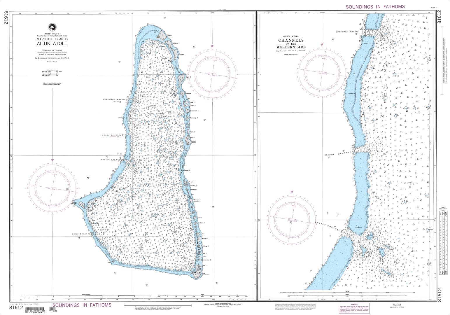 Ailuk Atoll, Marshall Islands | NGA Chart 81612
