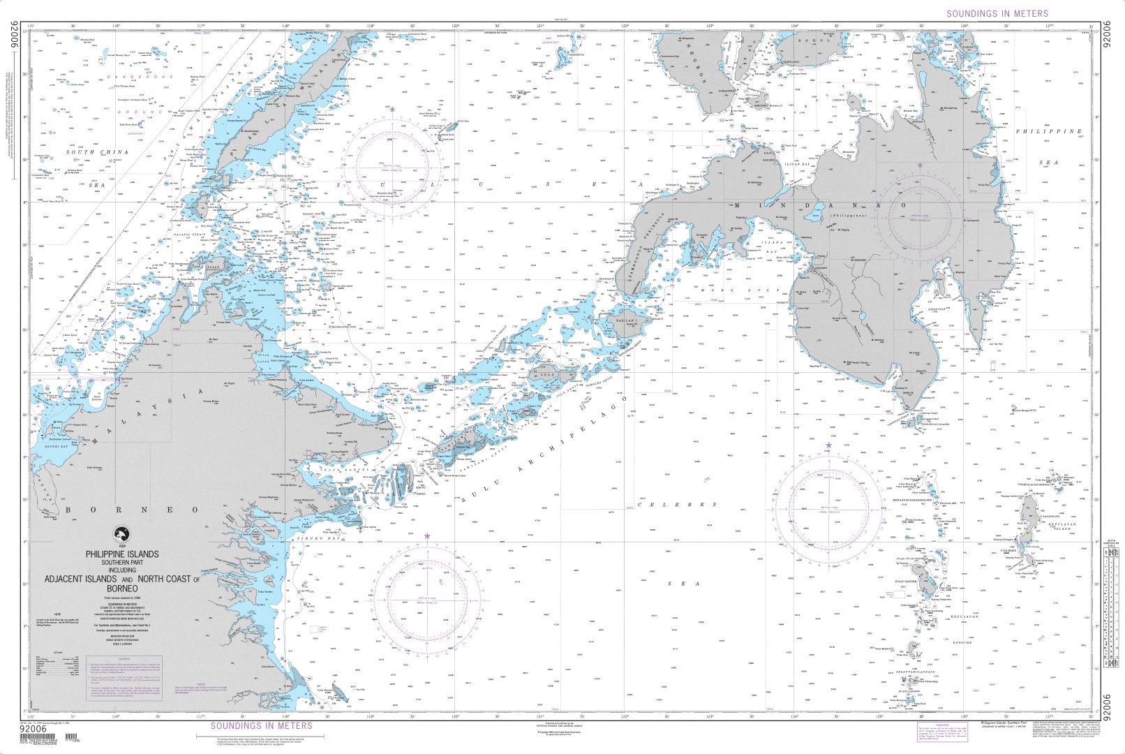 Philippine Islands - Southern Part | NGA Chart 92006