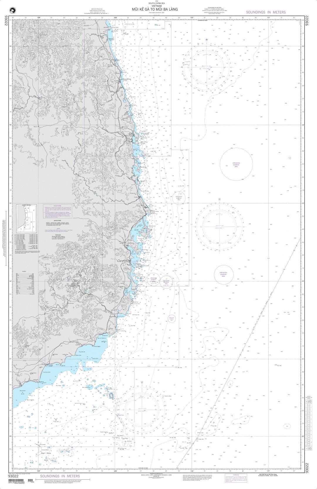Mui Ke Ga to Mui Ba Lang | Carte NGA 93022