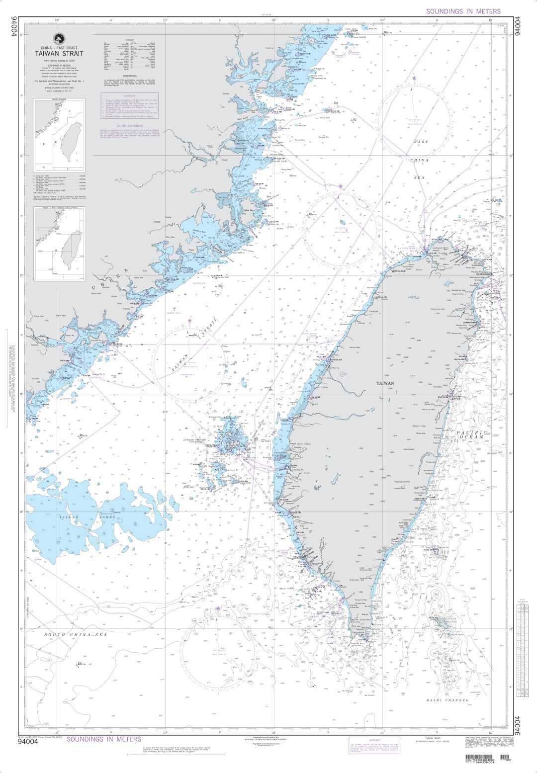 Taiwan Strait | NGA Chart 94004