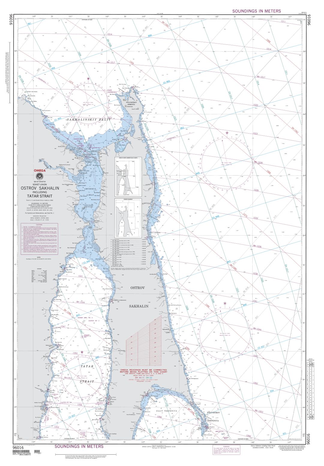 Mys Vrangelya to Mys Bychiy and the North | Carte NGA 96016