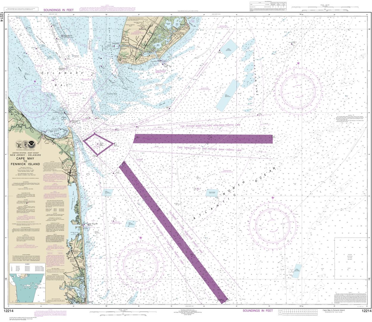 Cape May to Fenwick Island | NOAA Chart 12214
