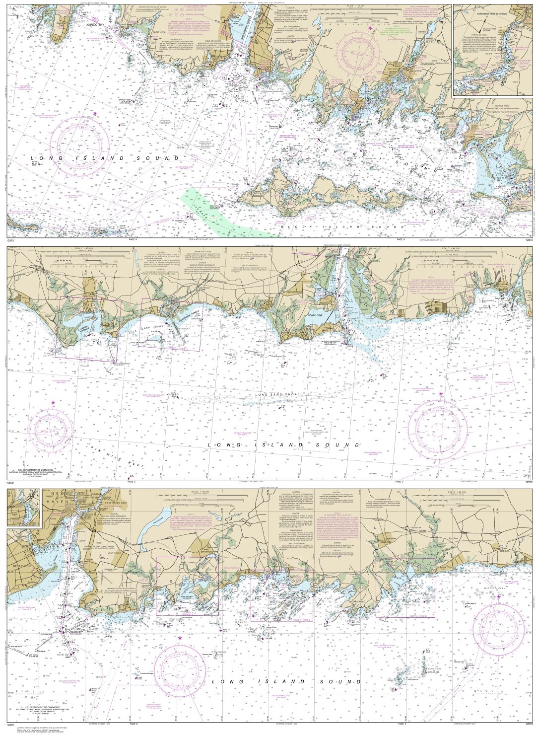 Long Island Sound-Watch Hill to New Haven Harbor | NOAA Chart 12372