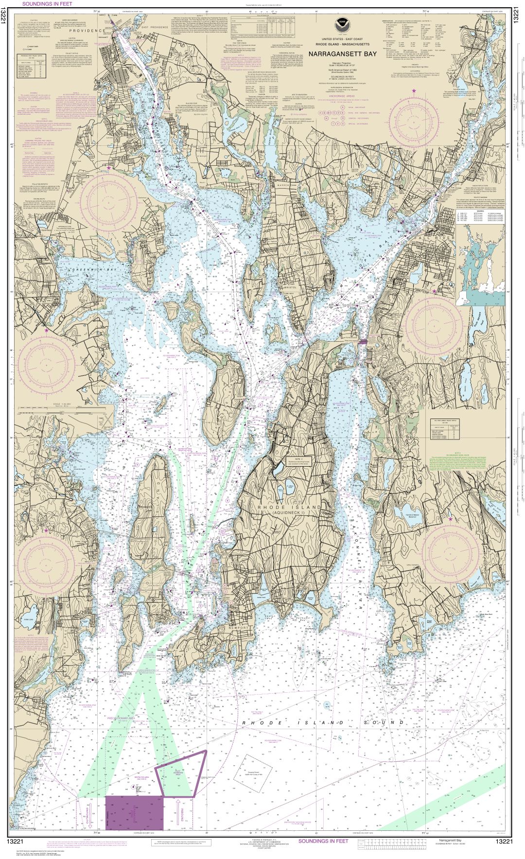 Narragansett Bay | NOAA Chart 13221