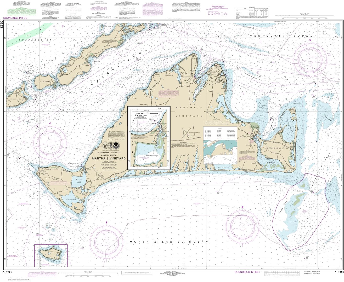 Martha's Vineyard;Menemsha Pond | NOAA Chart 13233