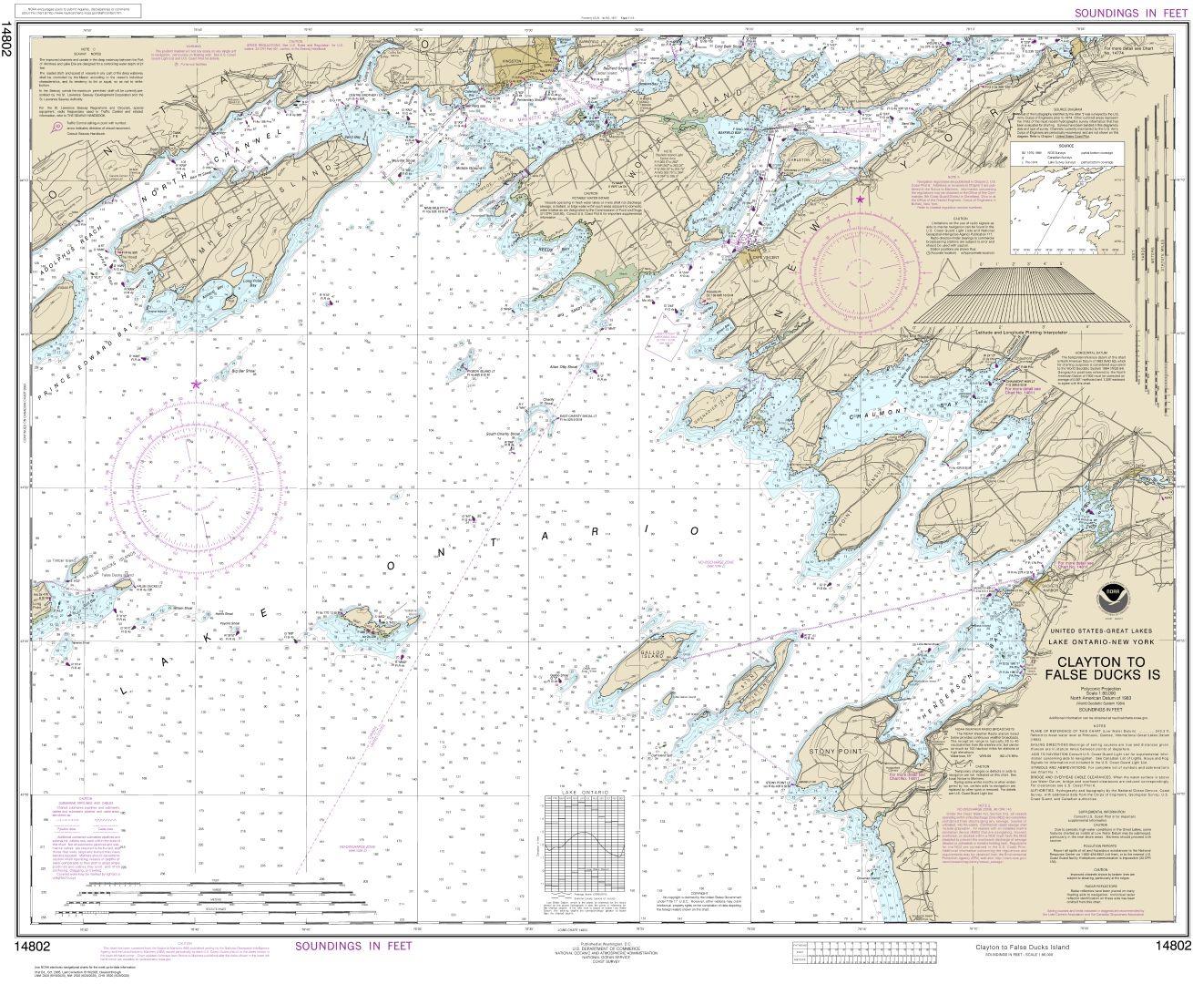 Clayton to False Ducks ls. | NOAA Chart 14802