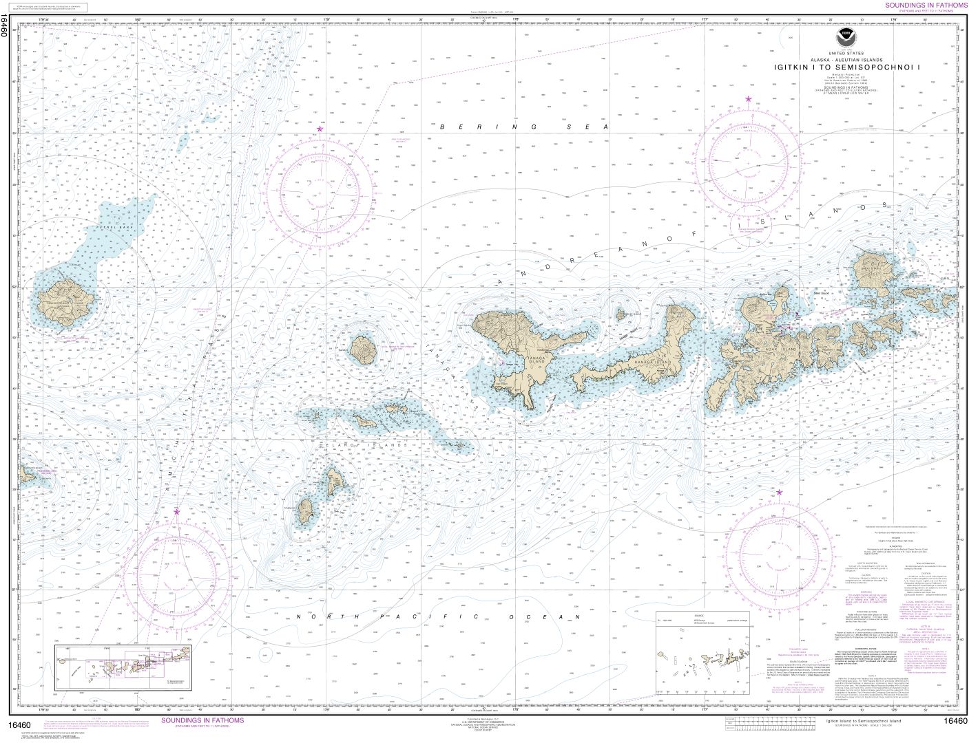 Igitkin ls. to Semisopochnoi Island | NOAA Chart 16460