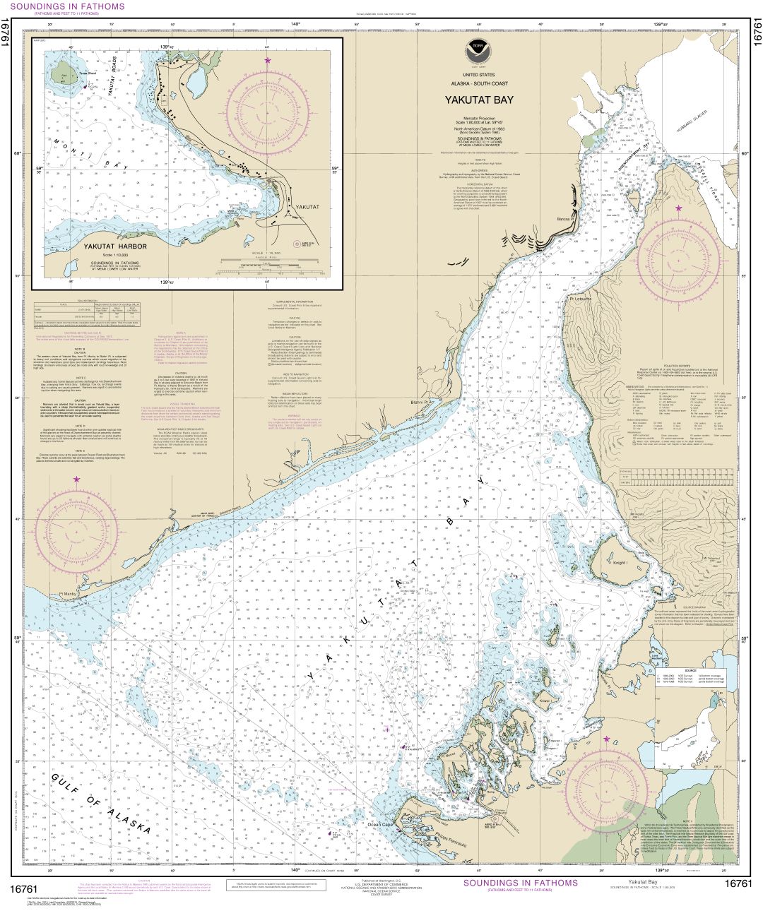 Yakutat Bay;Yakutat Harbor | NOAA Chart 16761