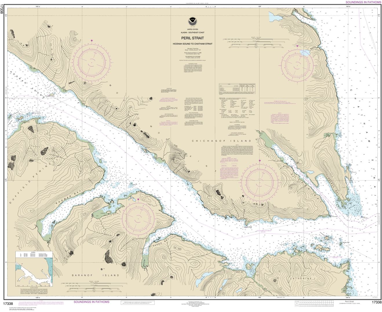Peril Str.-Hoonah Snd. to Chatham Str. | NOAA Chart 17338