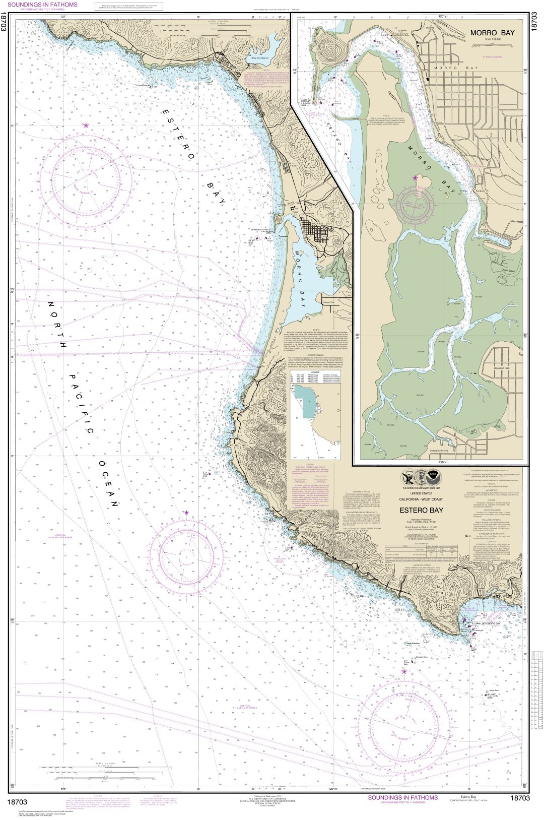 Estero Bay;Morro Bay | Carte NOAA 18703