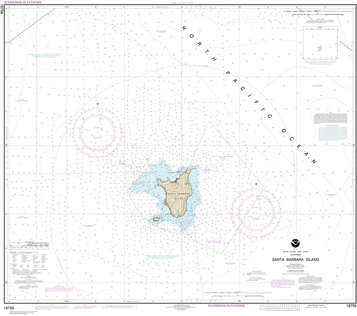 Santa Barbara Island | NOAA Chart 18756