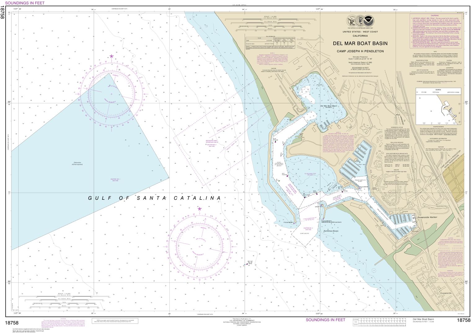 Del Mar Boat Basin | NOAA Chart 18758