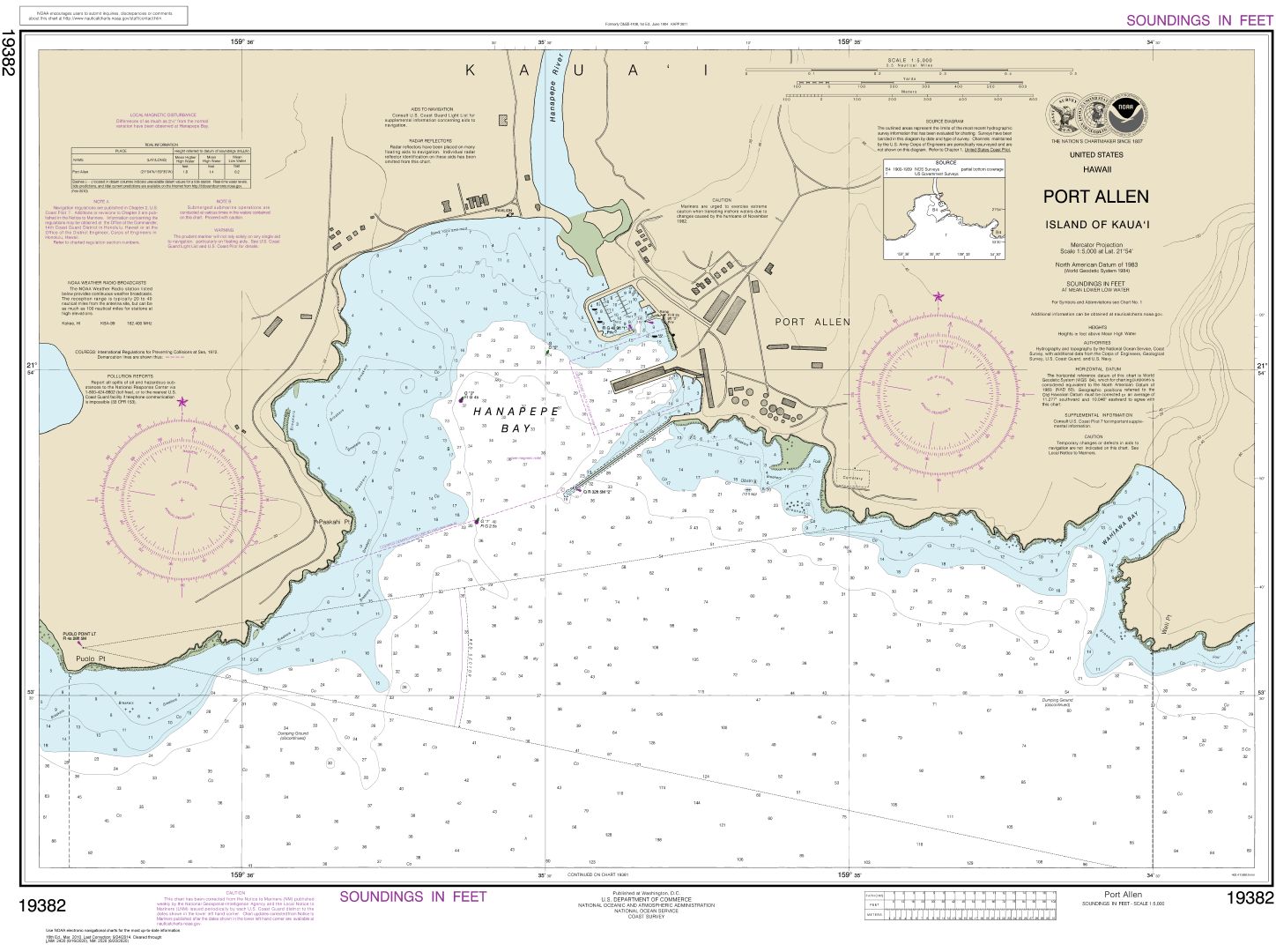 Port Allen Island of Kaua‘i | NOAA Chart 19382