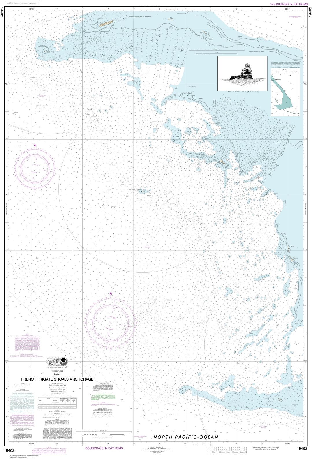 French Frigate Shoals Anchorage | Carte NOAA 19402