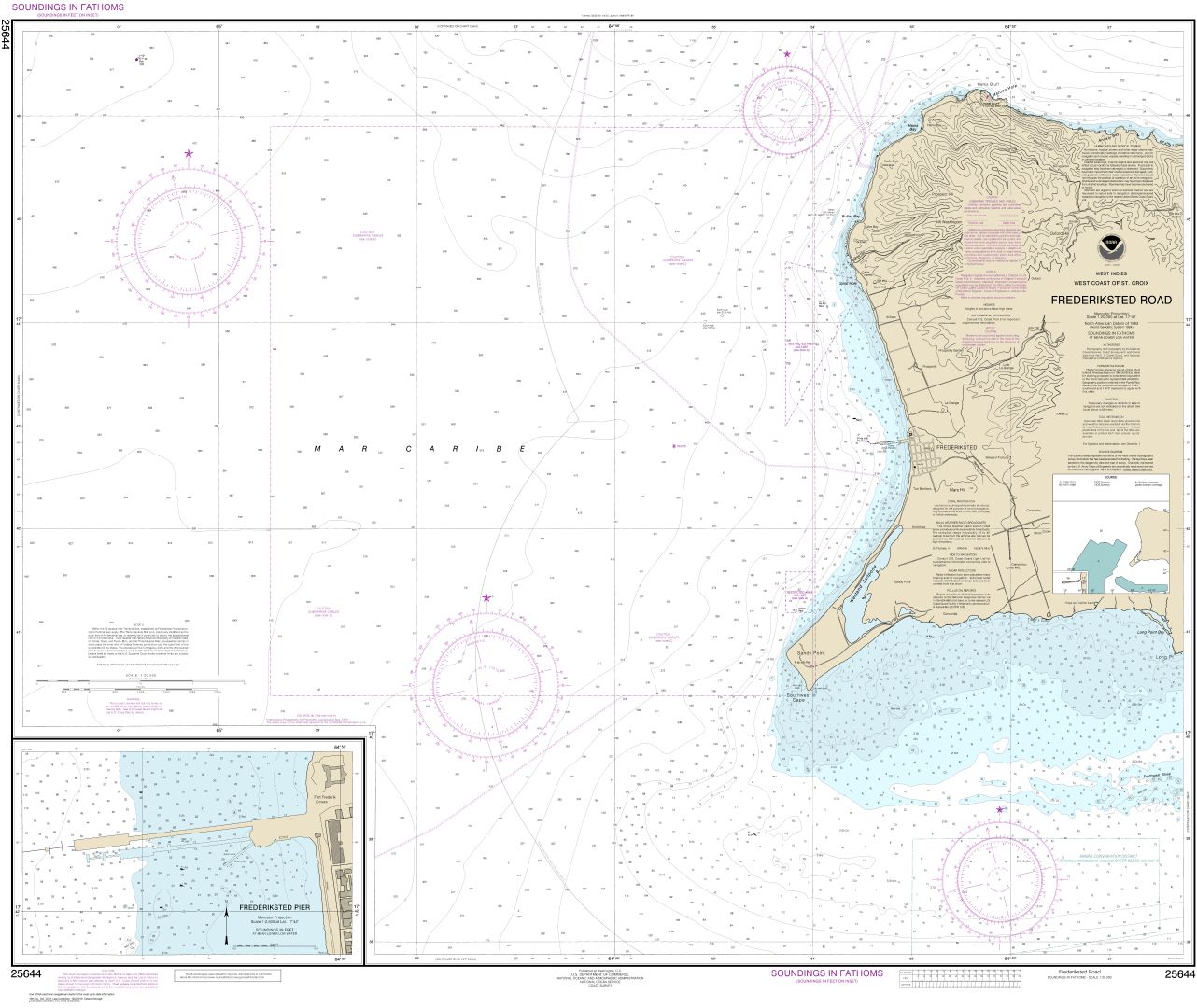 Frederiksted Road;Frederiksted Pier | Carte NOAA 25644