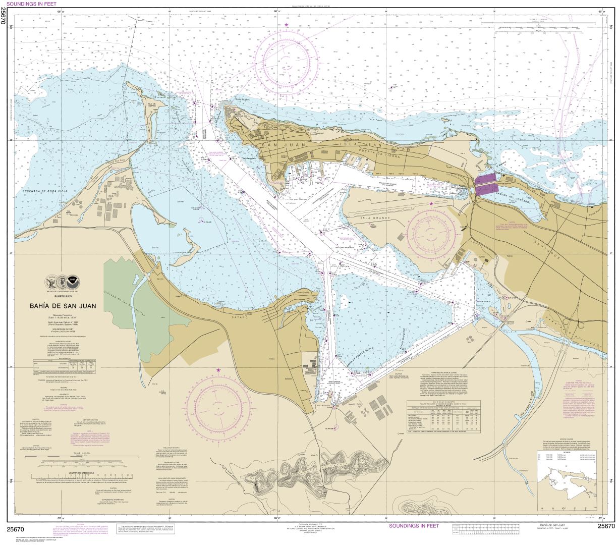 Bahia de San Juan | NOAA Chart 25670