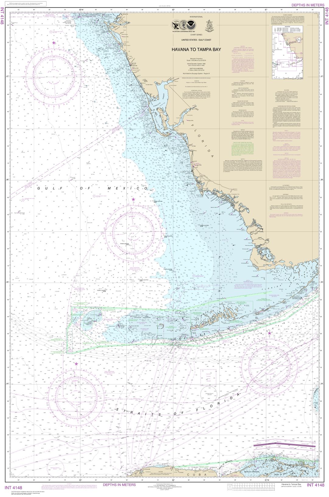 Havana to Tampa Bay | Carte NOAA 4148