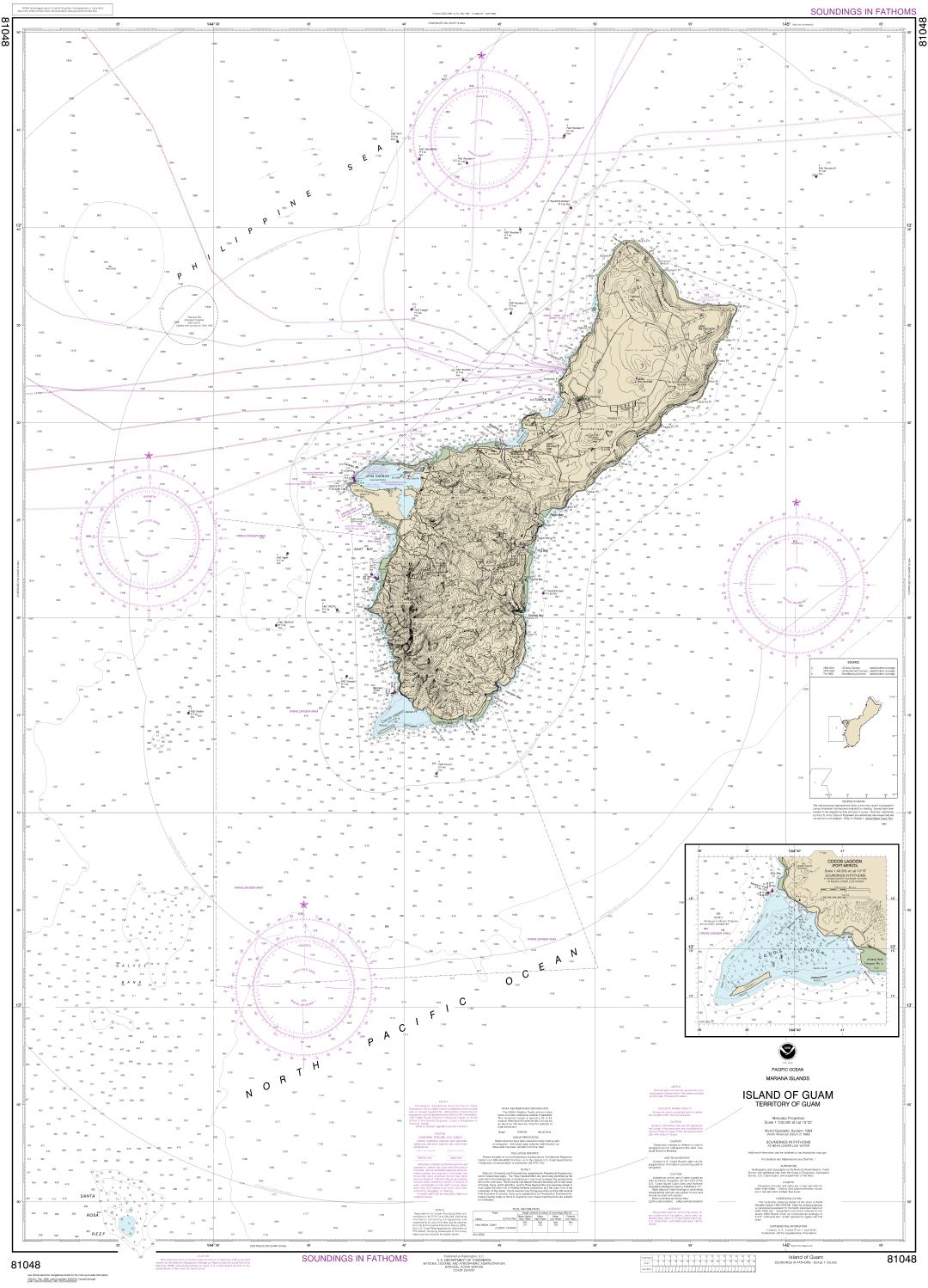 Mariana Islands Island of Guam Territory of Guam;Cocos Lagoon | NOAA Chart 81048