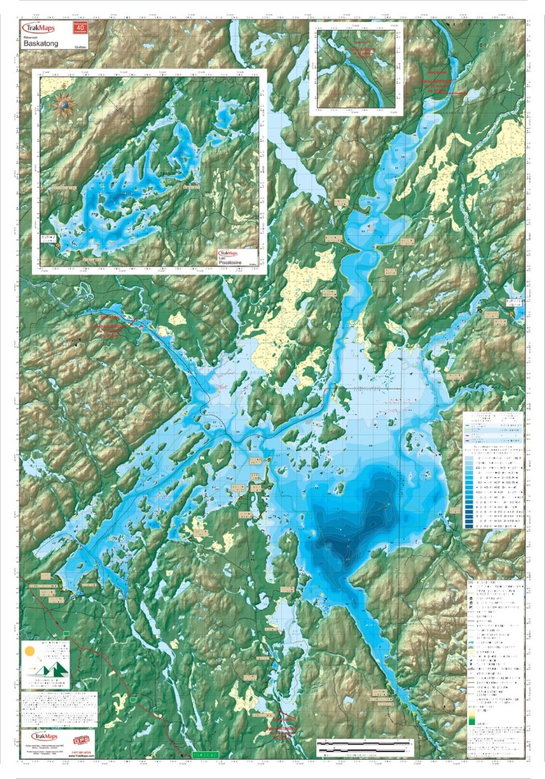 Baskatong Reservoir including Lake Piscatosine (Folded)