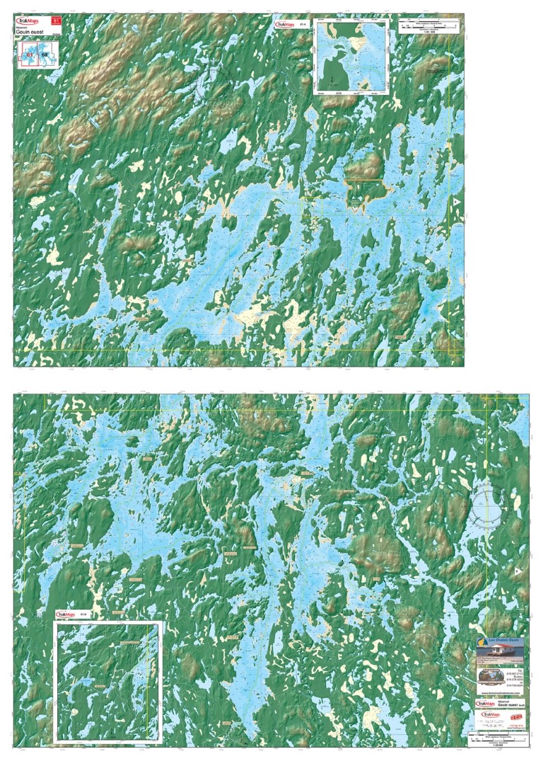 Réservoir Gouin: Ouest (pliée)