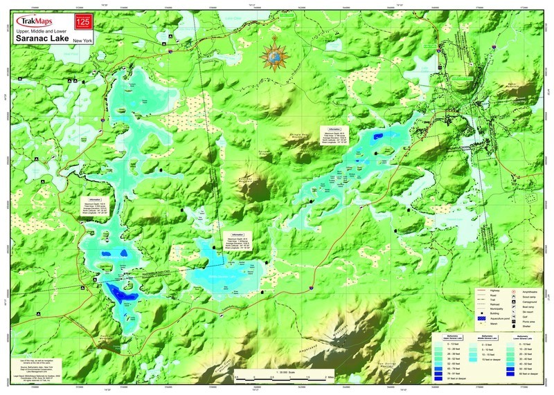 Upper, Middle et Lower Lac Saranac | Toile tendue