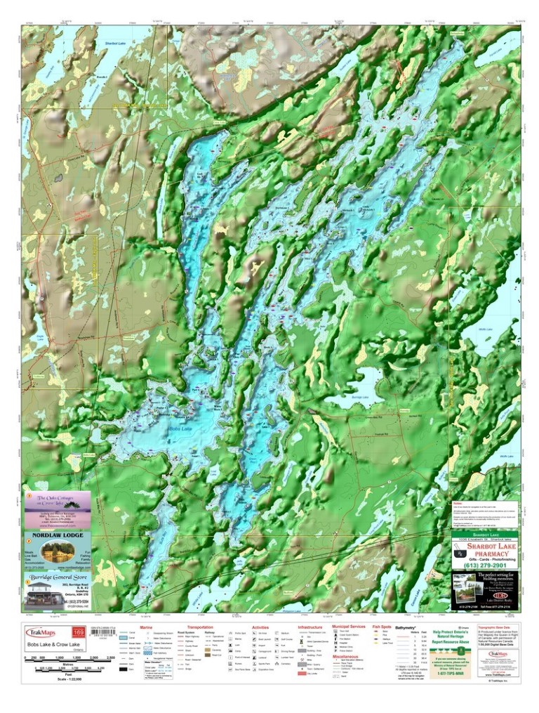 Bobs Lake and Crow Lake | Stretched Canvas