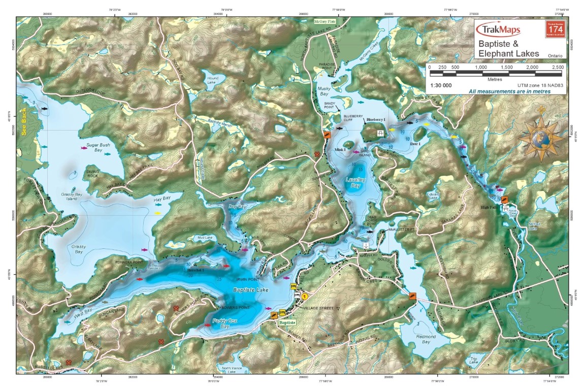 Baptiste and Elephant Lakes | Stretched Canvas