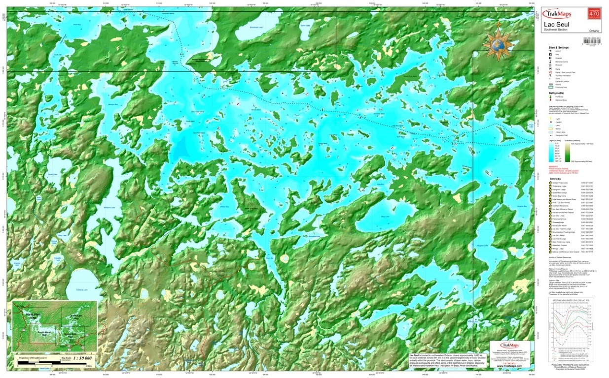 Lac Seul: Quadrant Sud-ouest | Toile tendue