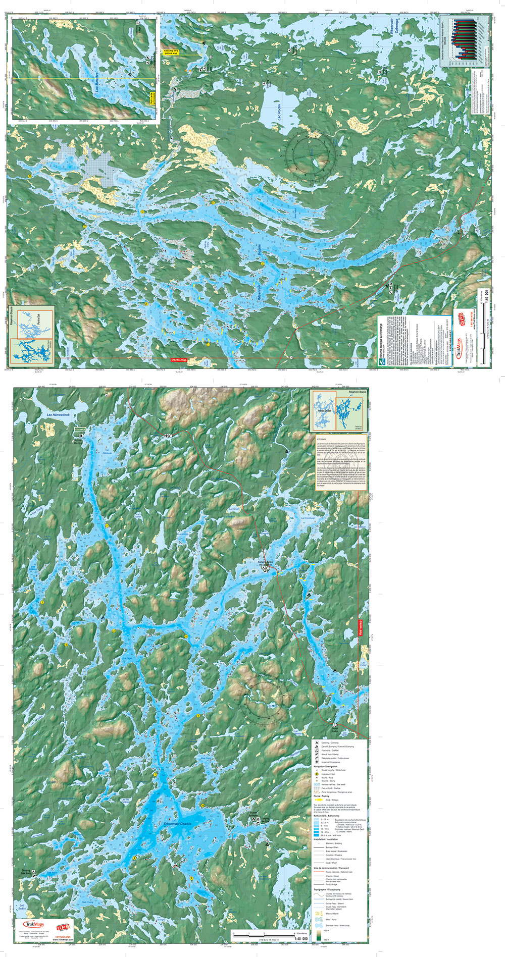 Réservoir Dozois (pliée)