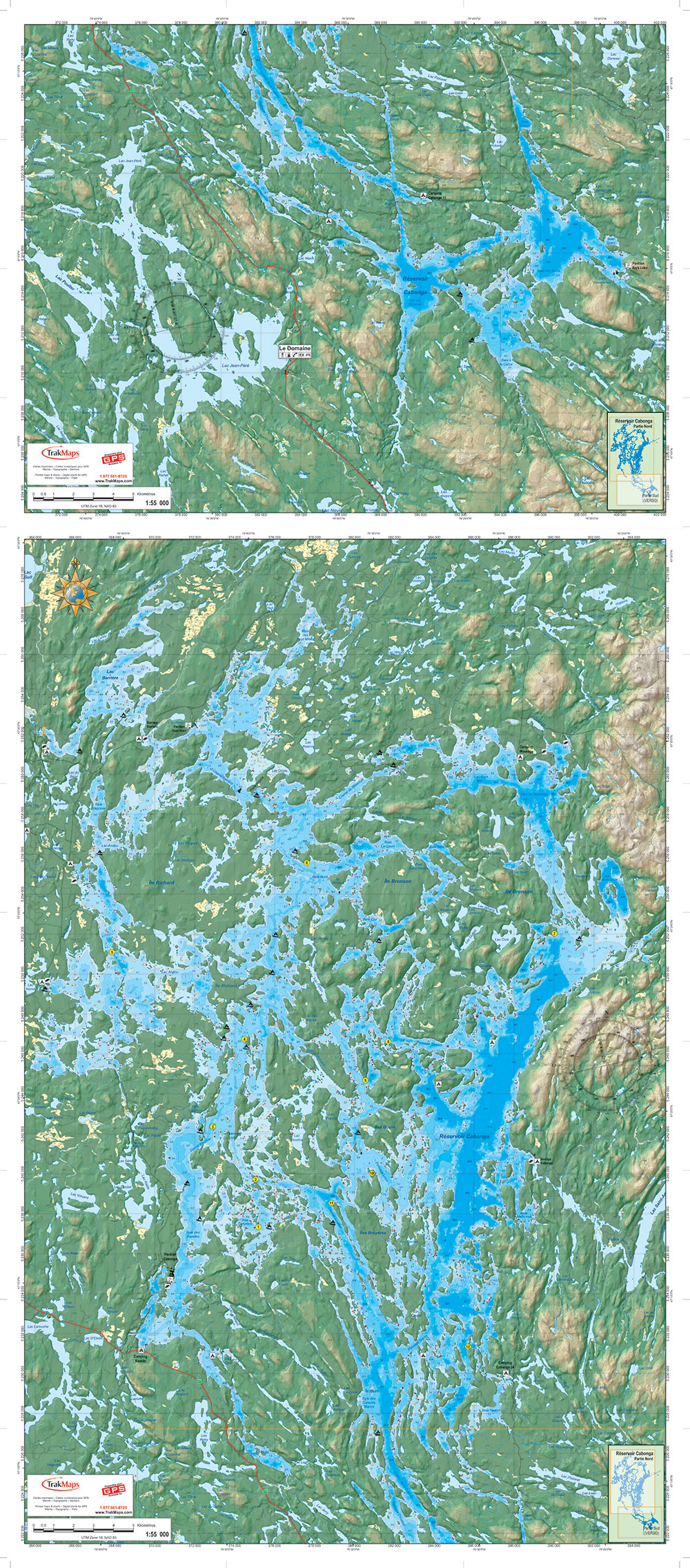 Réservoir Cabonga (pliée)